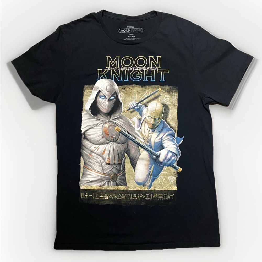Marvel Studios Moon Knight Black Unisex Graphic Short Sleeve Tee Shirt Size M